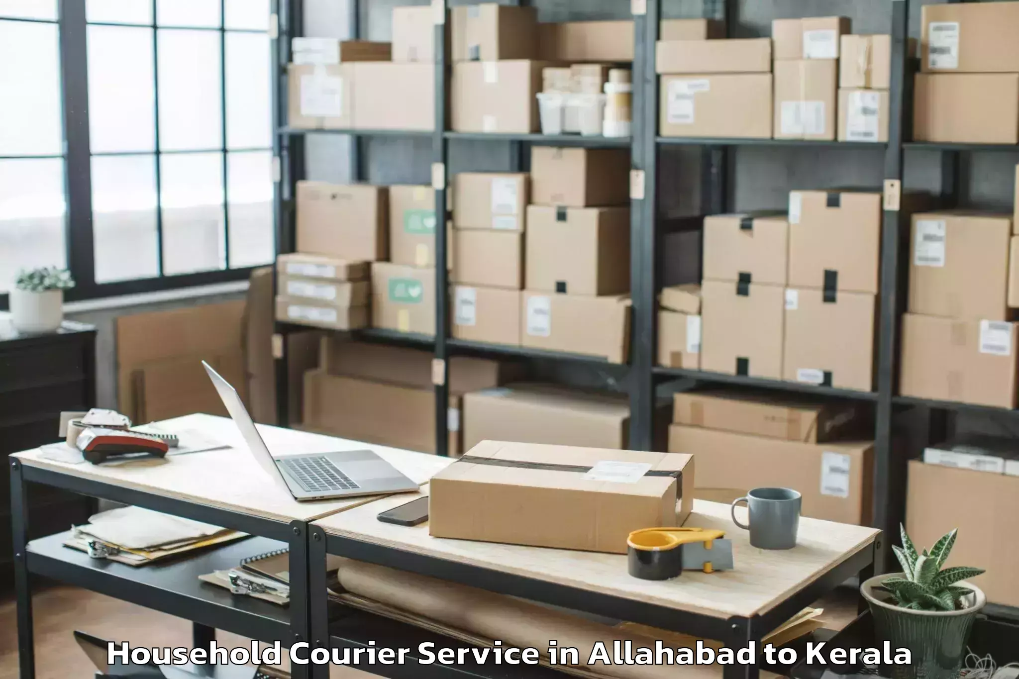 Book Your Allahabad to Panthalam Household Courier Today